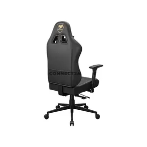 COUGAR PRYME Gold Ergonomic Gaming Chair with Premium PVC Leather, Adjustable Seat Depth, 3D Adjustable Armrests, Adjustable Headrest & Lumbar Support, Class 4 Gas Lift