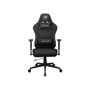 COUGAR PRYME Gold F Ergonomic Gaming Chair with Imitation Linen Upholstery, Adjustable Seat Depth, 3D Adjustable Armrests, Adjustable Headrest & Lumbar Support, Class 4 Gas Lift