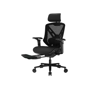 COUGAR SPEEDER NEO Ergonomic Gaming Chair with Chenille Yarn Mesh Backrest, Multi-Layer Cushioning Seat, 3D Hyperrotation Armrests, Adjustable Lumbar Support, Retractable Footrest & Class 4 Gas Lift