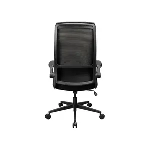 COUGAR STRYDER Black Ergonomic Gaming Chair with Adjustable Headrest, Flip-Up Armrests, Multi-Density Foam Seat, Ergonomic Lumbar Support, Class 4 Gas Lift & Linen-Style Upholstery