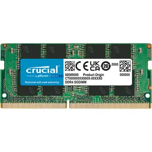 Crucial 16GB DDR4 3200MHz CL22 1.2V SO-DIMM Laptop RAM Memory Module CT16G4SFRA32A – High-Speed DDR4-3200 Notebook Memory Upgrade – Black