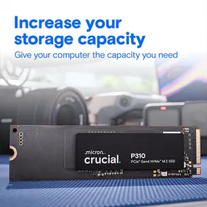 Crucial P310 4TB PCIe Gen4 x4 NVMe M.2 2280 Internal SSD, Up to 7100MB/s Read Speed, Up to 6000MB/s Write Speed, High-Capacity High-Performance Storage Solution for Gaming and Productivity