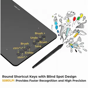 XP-Pen Deco 01 V3 Graphics Tablet, Digital Drawing Tablet, Battery-Free Stylus Support, Precision Creative Input Device, Professional Tablet for Digital Art, Illustration and Design