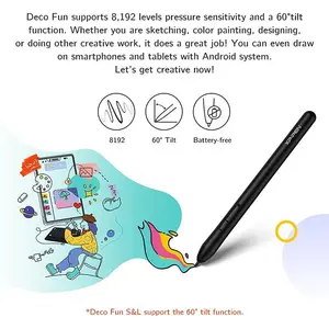 XP-Pen Deco Fun L Graphics Tablet, Digital Drawing Tablet, Battery-Free Stylus Support, Large Active Area Design, Creative Input Device for Digital Art and Learning