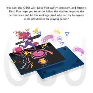 XP-Pen Deco Fun S Graphics Tablet, Compact Digital Drawing Tablet, Battery-Free Stylus Support, Portable Creative Input Device for Digital Art, Illustration and Education