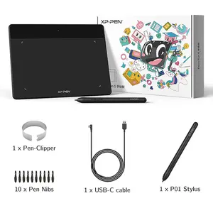 XP-Pen Deco Fun S Graphics Tablet, Compact Digital Drawing Tablet, Battery-Free Stylus Support, Portable Creative Input Device for Digital Art, Illustration and Education