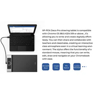 XP-Pen Deco Pro Small Graphics Tablet, Professional Digital Drawing Tablet, Battery-Free Stylus Support, Precision Creative Input Device for Designers and Illustrators