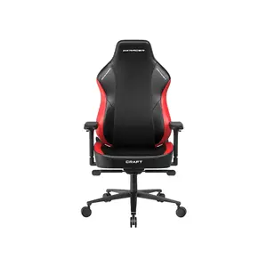 DXRacer CRAFT Series Extra Large Gaming Chair Black Red Edition, Premium Ergonomic Design, Adjustable Comfort Features, High-Density Foam Support, Professional Gaming and Office Chair