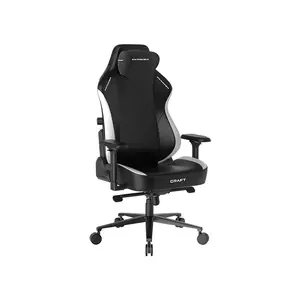 DXRacer CRAFT Series Extra Large Gaming Chair Black White Edition, Premium Ergonomic Design, Adjustable Comfort Features, High-Density Foam Support, Professional Gaming and Office Chair