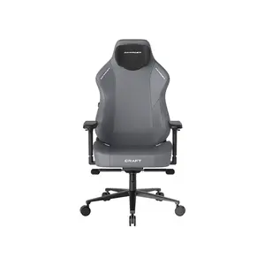 DXRacer CRAFT Series Extra Large Ergonomic Gaming Chair Grey Edition, Premium Comfort Design, Adjustable Ergonomic Support, High-Density Foam Construction Gaming Chair