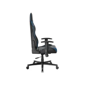 DXRacer PRINCE Ergonomic Gaming Chair Black Blue Edition, Racing Style Comfort Design, Adjustable Ergonomic Support, Premium Gaming and Office Chair
