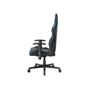 DXRacer PRINCE Ergonomic Gaming Chair Black Blue Edition, Racing Style Comfort Design, Adjustable Ergonomic Support, Premium Gaming and Office Chair