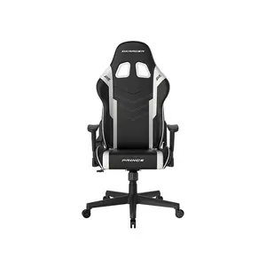 DXRacer PRINCE Series Large Gaming Chair Black White Edition, Ergonomic Racing Style Design, Adjustable Comfort Features, Premium Gaming and Office Chair