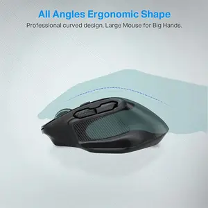 E-YOOSO X-31 Wireless Gaming Mouse Black, Ergonomic Gaming Design, High-Precision Optical Sensor, RGB Lighting Effects, Wireless Gaming Mouse