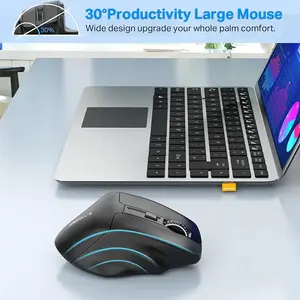 E-YOOSO X-31 Wireless Gaming Mouse Black, Ergonomic Gaming Design, High-Precision Optical Sensor, RGB Lighting Effects, Wireless Gaming Mouse