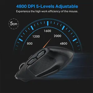 E-YOOSO X-31 Wireless Gaming Mouse Black, Ergonomic Gaming Design, High-Precision Optical Sensor, RGB Lighting Effects, Wireless Gaming Mouse