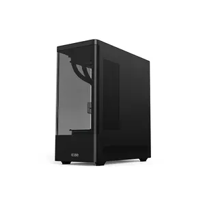 EASE 123BM Mesh Gaming Case with ARGB Fans, High-Airflow Mesh Front Design, Tempered Glass Side Panel, Gaming PC Chassis with ARGB Lighting
