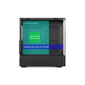 EASE 123BM Mesh Gaming Case with ARGB Fans, High-Airflow Mesh Front Design, Tempered Glass Side Panel, Gaming PC Chassis with ARGB Lighting
