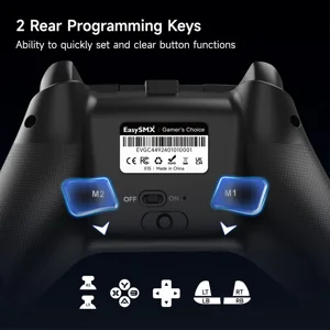 EasySMX X15 Wireless Gaming Controller, Multi-Platform Wireless Connectivity, Ergonomic Gaming Design, High-Performance Gamepad