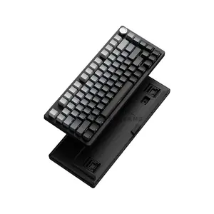 EWEADN DK75 Mechanical Gaming Keyboard Gradient Black, 75-Key Compact Layout, Wired USB Connectivity, Gaming Keyboard