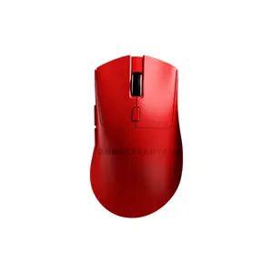 EWEADN E7 Wireless Gaming Mouse Red, Tri-Mode Connectivity, 12800 DPI Optical Sensor, 1000Hz Polling Rate, 65g Lightweight Gaming Mouse