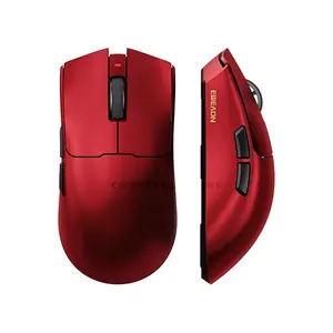 EWEADN S9 Pro Wireless Gaming Mouse Red, Tri-Mode Connectivity, Bluetooth + 2.4GHz Wireless + USB-C Wired Gaming Mouse, Lightweight Ergonomic Gaming Mouse