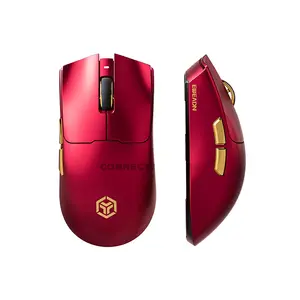 EWEADN S9 Ultra+ Wireless Gaming Mouse Red, Tri-Mode Connectivity, Bluetooth + 2.4GHz Wireless + USB-C Wired Gaming Mouse, Lightweight Ergonomic Gaming Mouse