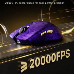 EWEADN Z7 Wireless Gaming Mouse Purple, Dual-Mode Connectivity, Bluetooth + 2.4GHz Wireless Gaming Mouse, Lightweight Ergonomic Gaming Mouse