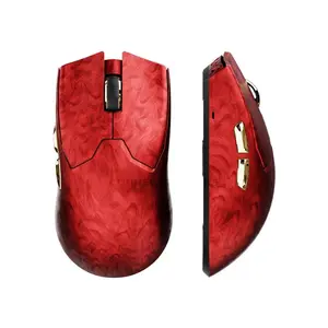 EWEADN Z7 Wireless Gaming Mouse Red, Dual-Mode Connectivity, Bluetooth + 2.4GHz Wireless Gaming Mouse, Lightweight Ergonomic Gaming Mouse