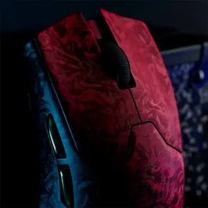 EWEADN Z7 Wireless Gaming Mouse Red, Dual-Mode Connectivity, Bluetooth + 2.4GHz Wireless Gaming Mouse, Lightweight Ergonomic Gaming Mouse