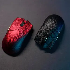 EWEADN Z7 Wireless Gaming Mouse Red, Dual-Mode Connectivity, Bluetooth + 2.4GHz Wireless Gaming Mouse, Lightweight Ergonomic Gaming Mouse
