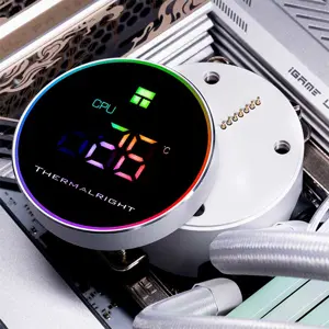 Thermalright Frozen Magic 360 Digital ARGB V2 360mm AIO Liquid CPU Cooler, Triple Fan High Performance Water Cooling System with Digital Display and ARGB Lighting