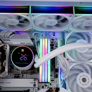 Thermalright Frozen Magic 360 Digital ARGB V2 360mm AIO Liquid CPU Cooler, Triple Fan High Performance Water Cooling System with Digital Display and ARGB Lighting