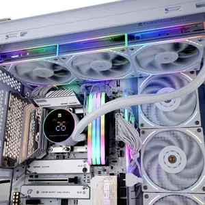 Thermalright Frozen Magic 360 Digital ARGB V2 360mm AIO Liquid CPU Cooler, Triple Fan High Performance Water Cooling System with Digital Display and ARGB Lighting
