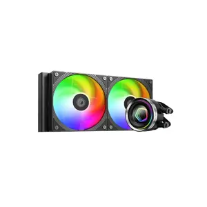 ID-COOLING FX240 INF 240mm Liquid CPU Cooler, Dual Fan AIO Water Cooling System with Infinity Mirror ARGB Lighting