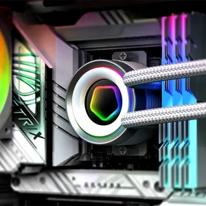 ID-COOLING FX240 INF 240mm Liquid CPU Cooler, Dual Fan AIO Water Cooling System with Infinity Mirror ARGB Lighting