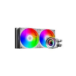ID-COOLING FX240 INF 240mm Liquid CPU Cooler, Dual Fan AIO Water Cooling System with Infinity Mirror ARGB Lighting