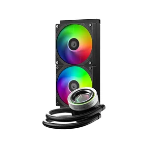 ID-COOLING FX240 INF 240mm Liquid CPU Cooler, Dual Fan AIO Water Cooling System with Infinity Mirror ARGB Lighting