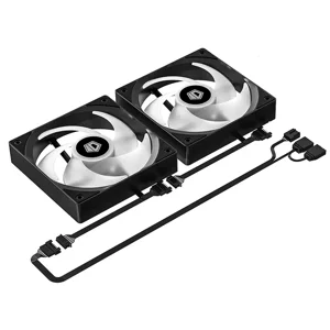 ID-COOLING FX240 LCD 240mm Liquid CPU Cooler, Dual Fan AIO Water Cooling System with Integrated LCD Display and ARGB Lighting