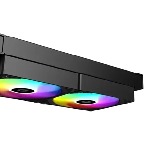 ID-COOLING FX240 LCD 240mm Liquid CPU Cooler, Dual Fan AIO Water Cooling System with Integrated LCD Display and ARGB Lighting