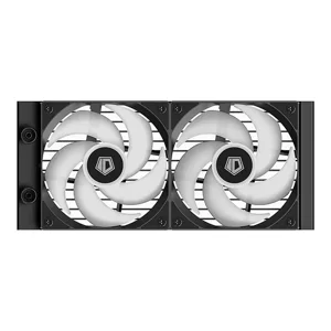 ID-COOLING FX240 LCD 240mm Liquid CPU Cooler, Dual Fan AIO Water Cooling System with Integrated LCD Display and ARGB Lighting