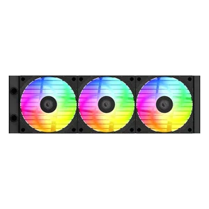 ID-COOLING FX360 INF 360mm Liquid CPU Cooler, Triple Fan AIO Water Cooling System with Infinity Mirror ARGB Lighting