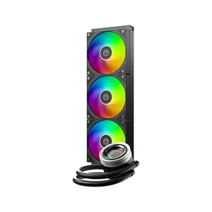 ID-COOLING FX360 INF 360mm Liquid CPU Cooler, Triple Fan AIO Water Cooling System with Infinity Mirror ARGB Lighting