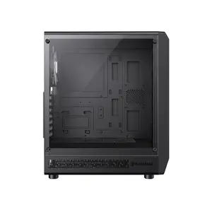 GameMax FORGE AB Premium Mid Tower ATX Gaming PC Case, Tempered Glass High-Airflow Chassis, Premium Cooling Design, Gaming and Performance PC Case