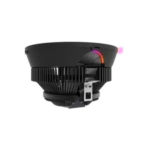 GameMax GAMMA 200 RGB Top Flow CPU Air Cooler Black Edition, RGB Low-Profile Cooling System, Compact Top-Down Heatsink Design, Efficient CPU Air Cooling Solution