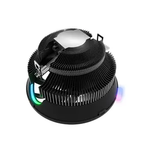GameMax GAMMA 200 RGB Top Flow CPU Air Cooler Black Edition, RGB Low-Profile Cooling System, Compact Top-Down Heatsink Design, Efficient CPU Air Cooling Solution