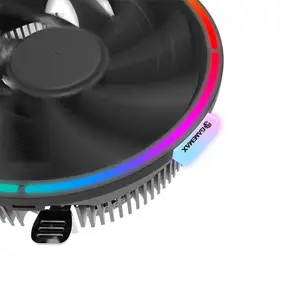 GameMax GAMMA 200 RGB Top Flow CPU Air Cooler Black Edition, RGB Low-Profile Cooling System, Compact Top-Down Heatsink Design, Efficient CPU Air Cooling Solution