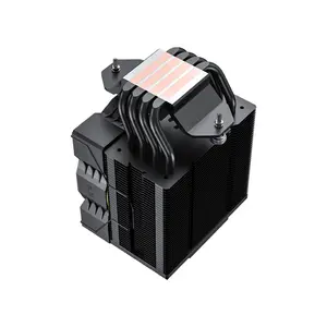 GameMax GAMMA 90 Digital Tower CPU Air Cooler Black Edition, Digital Display Monitoring Design, Tower Heatsink Cooling System, High-Performance CPU Air Cooler