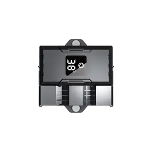 GameMax GAMMA 90 Digital Tower CPU Air Cooler Black Edition, Digital Display Monitoring Design, Tower Heatsink Cooling System, High-Performance CPU Air Cooler