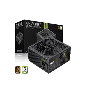 GameMax GP 550B 550W Gaming Power Supply Black Edition, 80 PLUS Bronze Certified Efficiency, Reliable Power Delivery Design, High-Performance ATX PSU for Gaming and Productivity PCs